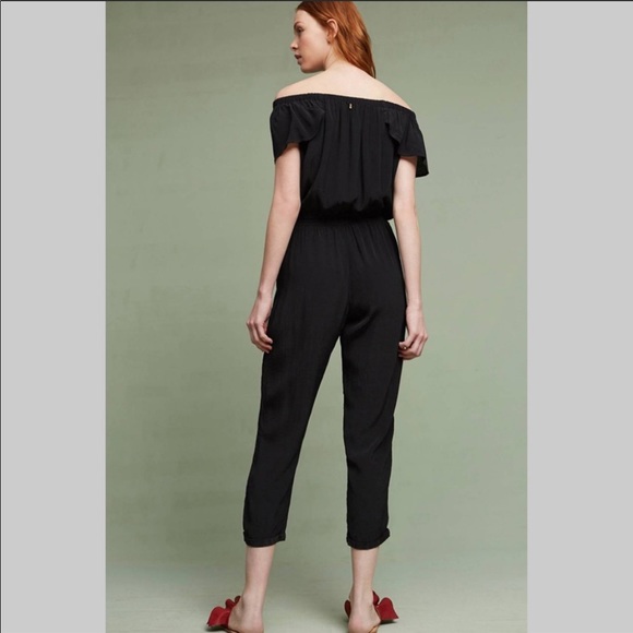 BNWT Anthropologie Nighttide Jumpsuit New Black - Picture 4 of 5